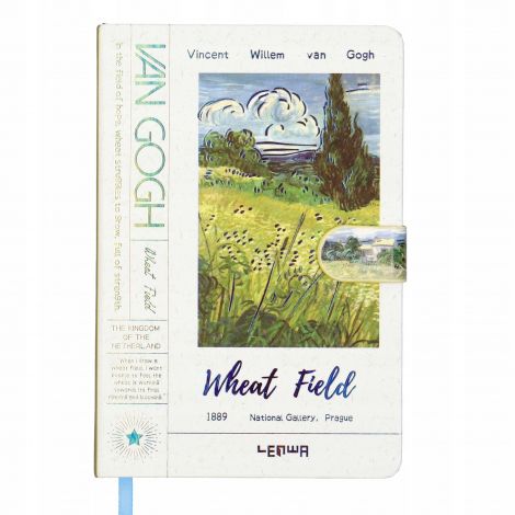 Notes Lenwa z zapięciem B6/128k V. van Gogh - Pole kukurydzy