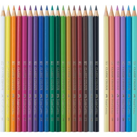 Kredki ołówkowe Faber-Castell Unicorn sześciokątne, 24 kolory - 2