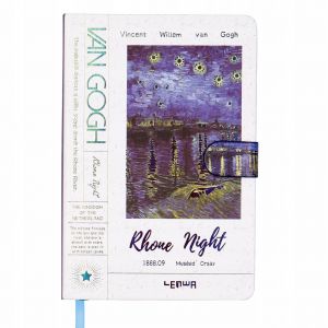Notes Lenwa z zapięciem B6/128k V. van Gogh - Gwiaździsta noc nad Rodanem