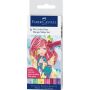 Zestaw pisaków pędzelkowych Faber-Castrell Pitt Artist Pen Manga Shojo, 6 kolorów - 2