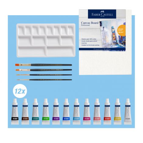 Zestaw artystyczny Faber-Castell Creative Studio Akrylowy, 18 elementów - 2