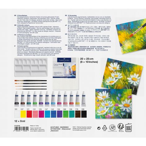 Zestaw artystyczny Faber-Castell Creative Studio Akrylowy, 18 elementów - 3
