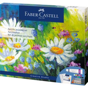 Zestaw artystyczny Faber-Castell Creative Studio Akrylowy, 18 elementów