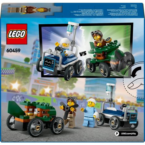 LEGO City 60459 Zestaw wyścigówek: samolot kontra łóżko szpitalne - 3