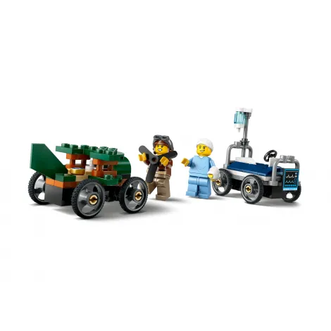 LEGO City 60459 Zestaw wyścigówek: samolot kontra łóżko szpitalne - 2