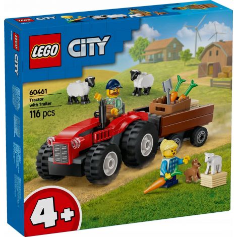 LEGO City 60461 Czerwony traktor z przyczepą