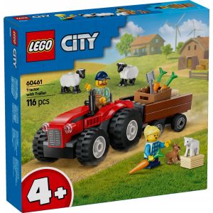 LEGO City 60461 Czerwony traktor z przyczepą
