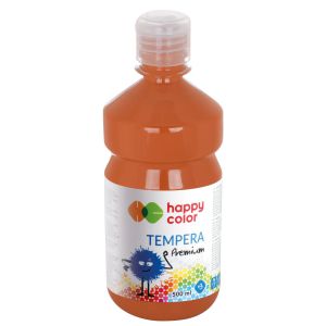 Farba Tempera Happy Color Premium 500ml, Brązowa