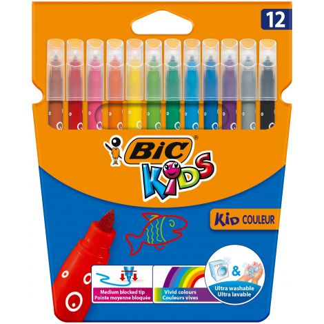 Pisaki Bic Kid Couleur, 12 kolorów - 2