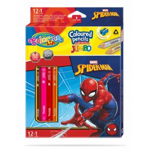 Kredki ołówkowe Colorino Jumbo Spiderman Marvel, 13kol