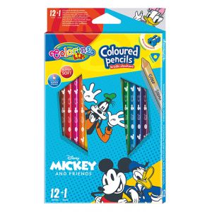 Kredki ołówkowe Colorino Disney Myszka Miki trójkątne, 13kol