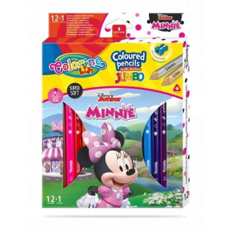 Kredki ołówkowe Colorino Jumbo Myszka Minnie Marvel, 13kol