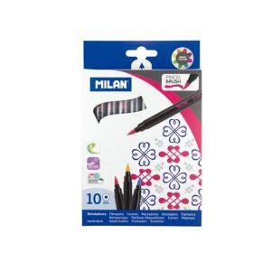 Flamastry pędzelkowe Milan Brush 661, 10 kol