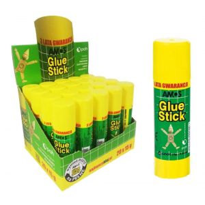 Klej w sztyfcie Amos 15g x 20 szt całe opakowanie