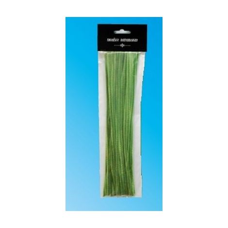 Druciki Kreatywne Galeria Hobby 30cm Chenille Zielone, 20szt