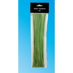 Druciki Kreatywne Galeria Hobby 30cm Chenille Zielone, 20szt