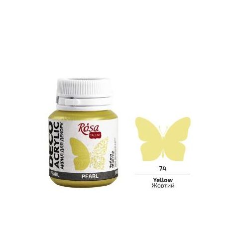 Farba akrylowa Koh-i-Noor Rosa 20ml perłowa Żółta/Yellow