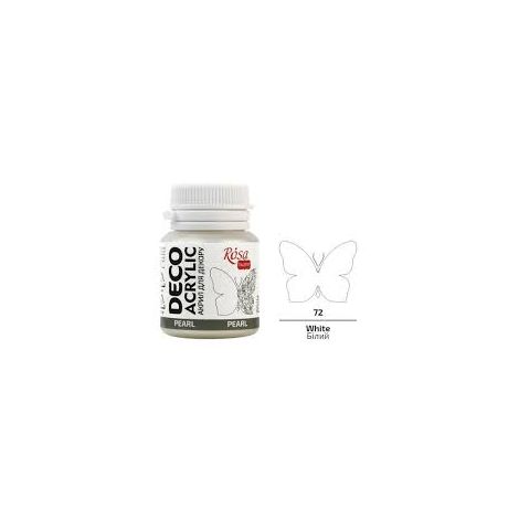 Farba akrylowa Koh-i-Noor Rosa 20ml perłowa Biała/White