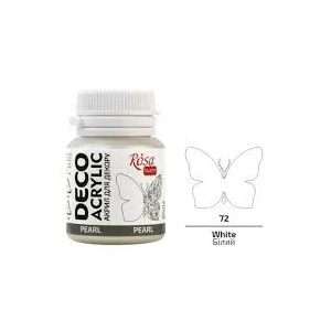 Farba akrylowa Koh-i-Noor Rosa 20ml perłowa Biała/White