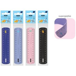 Linijka Interdruk Bebe Kids elastyczna 15cm