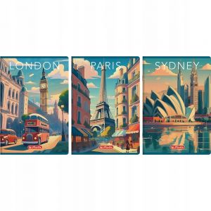 Zeszyt Herlitz Retro City A4/96 kratka
