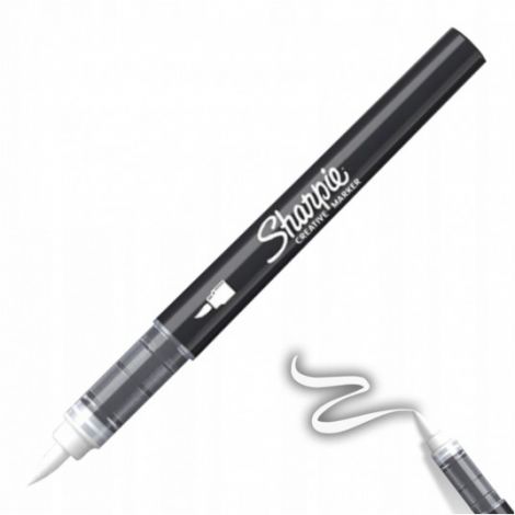 Marker akrylowy pędzelkowy Sharpie, biały