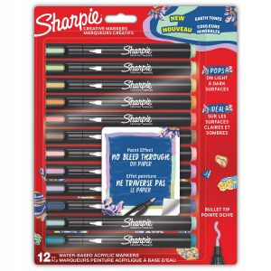 Markery akrylowe Sharpie, 12kolorów