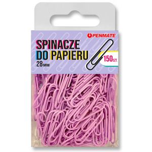 Spinacze Penmate Fioletowe 28mm, 150szt