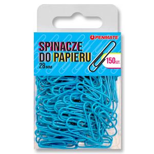 Spinacze Penmate Niebieski 28mm, 150szt