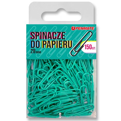 Spinacze PenmateTurukusowe 28mm, 150szt