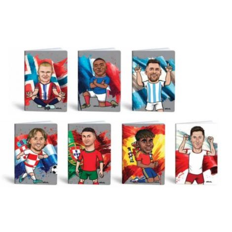 Zeszyt MarMar Football Icons A5/40/80g kratka