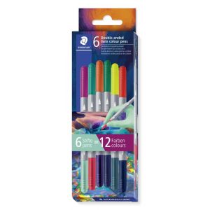 Pisaki Staedtler Multiverse Twin Color dwustronne, 12 kolorów
