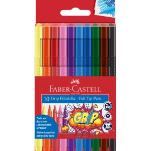 Pisaki Faber-Castell Grip, 10 kolorów