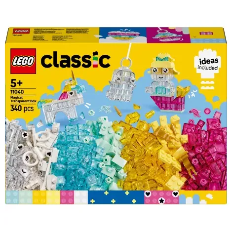 LEGO Classic 11040 Magiczny zestaw z przezroczystymi klockami