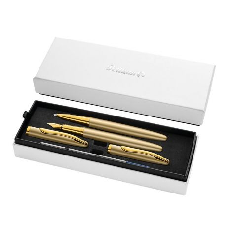Zestaw Pelikan Jazz Pióro Wieczne + Pióro Kulkowe, Gold