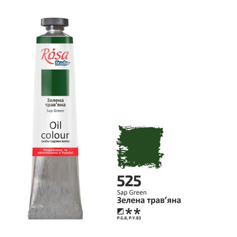 Farba olejna Rosa 45ml, Sap Green nr 525