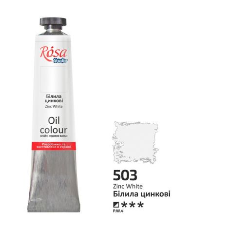 Farba olejna Rosa 45ml, Zinc White nr 503