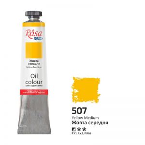 Farba olejna Rosa 45ml, Yellow Medium nr 507