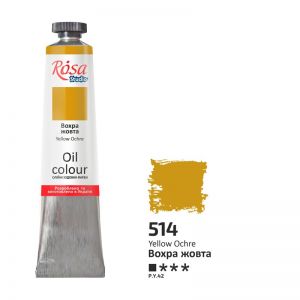 Farba olejna Rosa 45ml, Yellow Ochre nr 514