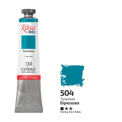 Farba olejna Rosa 45ml, Turquoise nr 504