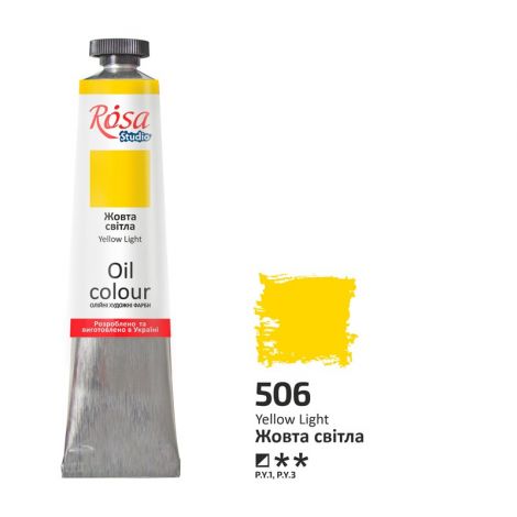 Farba olejna Rosa 45ml, Yellow Light nr 506