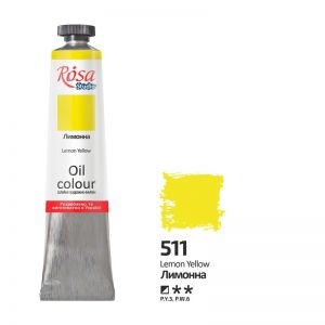 Farba olejna Rosa 45ml, Lemon Yellow nr 511