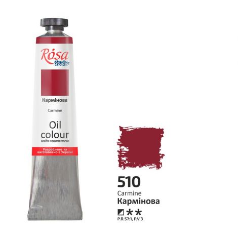 Farba olejna Rosa 45ml, Carmine nr 510