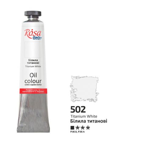 Farba olejna Rosa 45ml, Titanium White nr 502