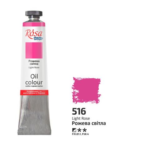 Farba olejna Rosa 45ml, Rose Light nr 516