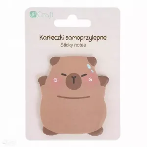 Karteczki samoprzylepne dpCraft Kapibara Happy, 30 szt