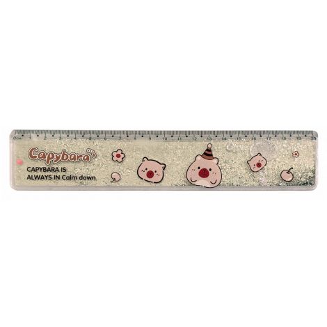 Linijka dpCraft plastikowa 20cm Kapibara