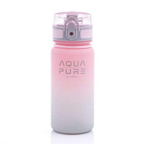 Bidon 400ml różowo-szary Aqua Pure Astra