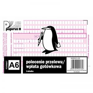 Druk Papirus Polecenie przelewu / wpłata gotówkowa