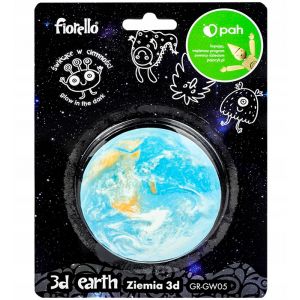 Naklejka Fluorescencyjna 3D Ziemia